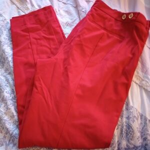 Calvin Klein Vibrant Red Women's Trousers Valentine's Day